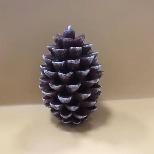 christmas pine cone candles
