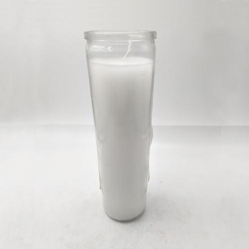 white 7 days devotional prayer glass container candles